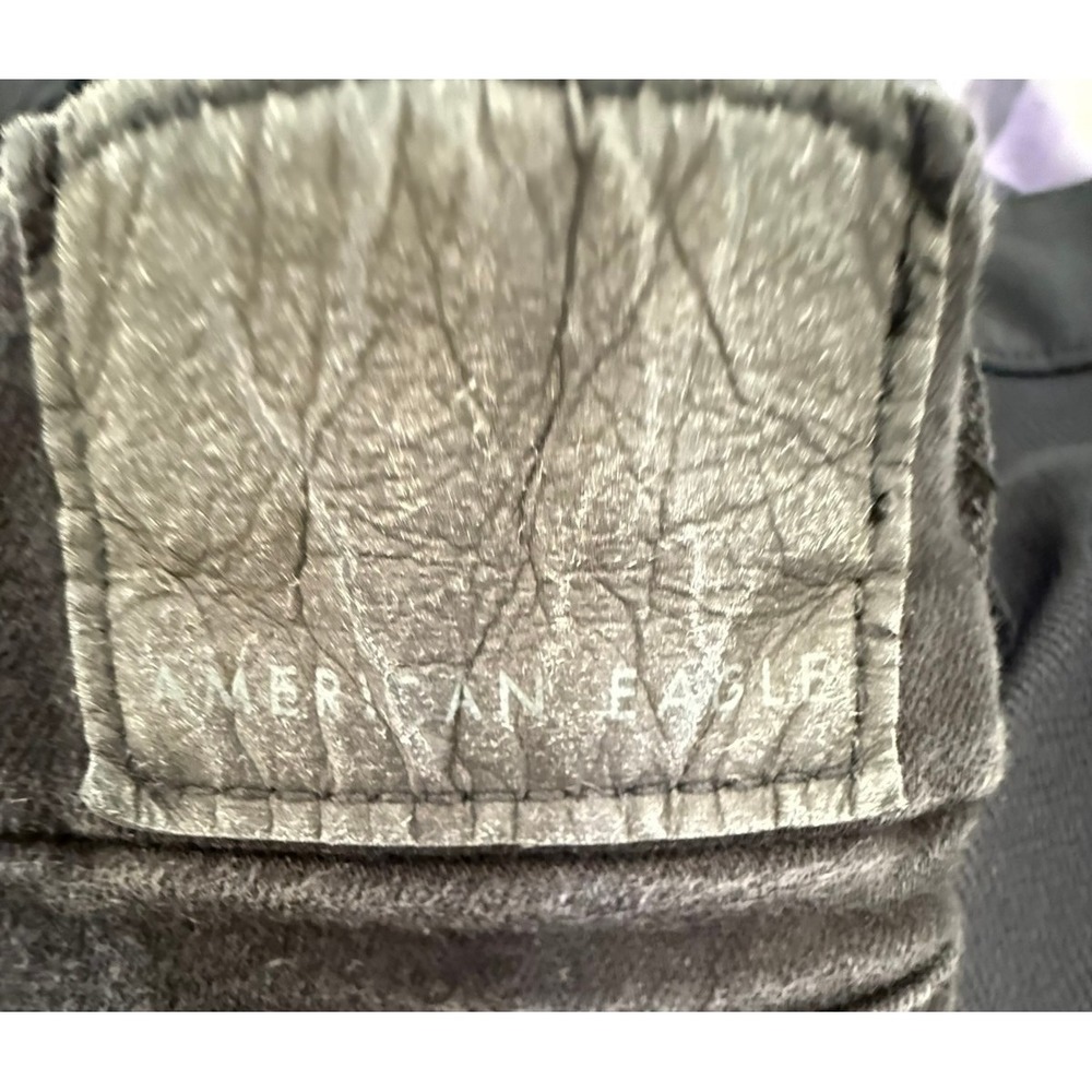 Women's American Eagle Ne(x)t Level Stretch Faded Black Jeans Size 14 Long - Picture 6 of 9